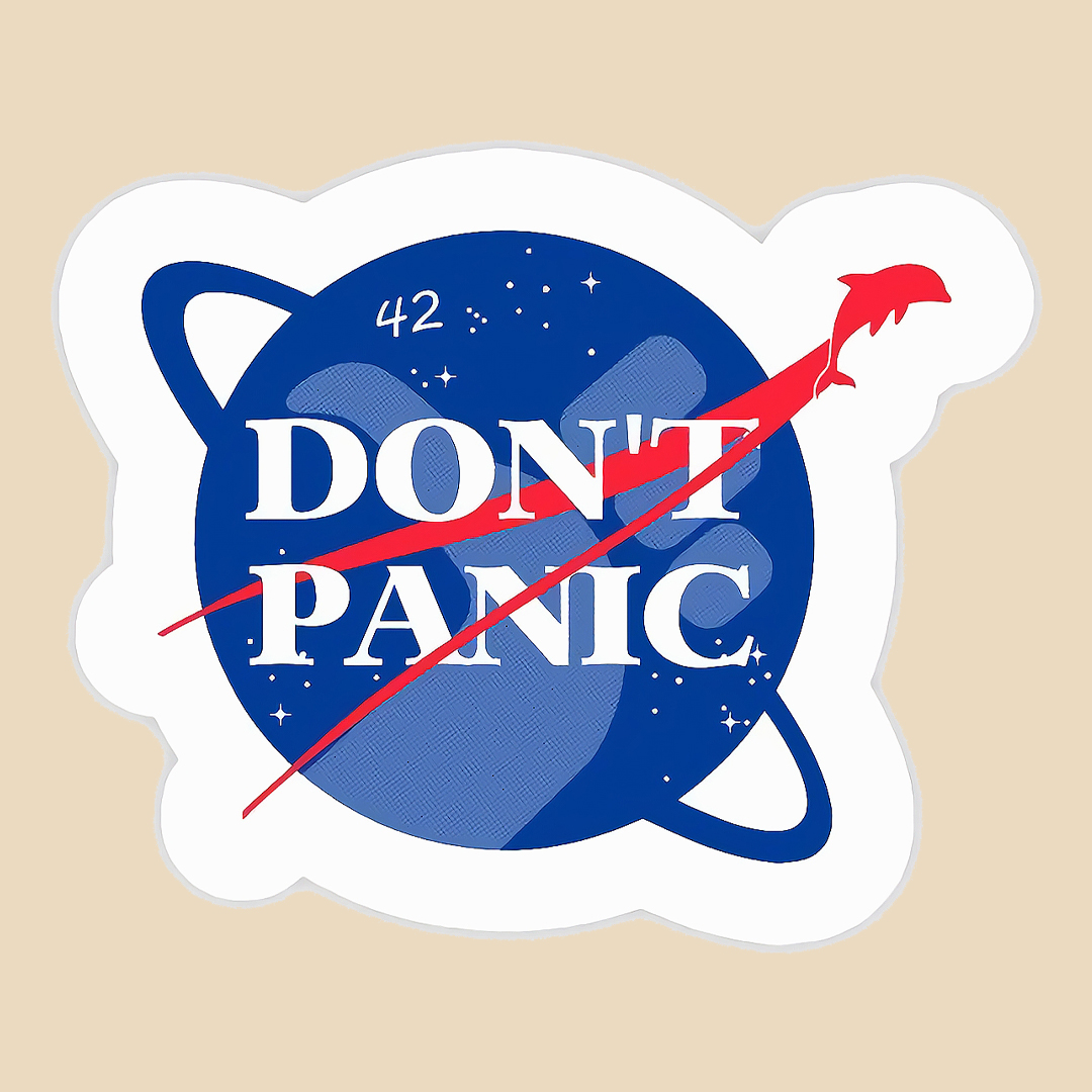 استیکر Dont panic کد 1876