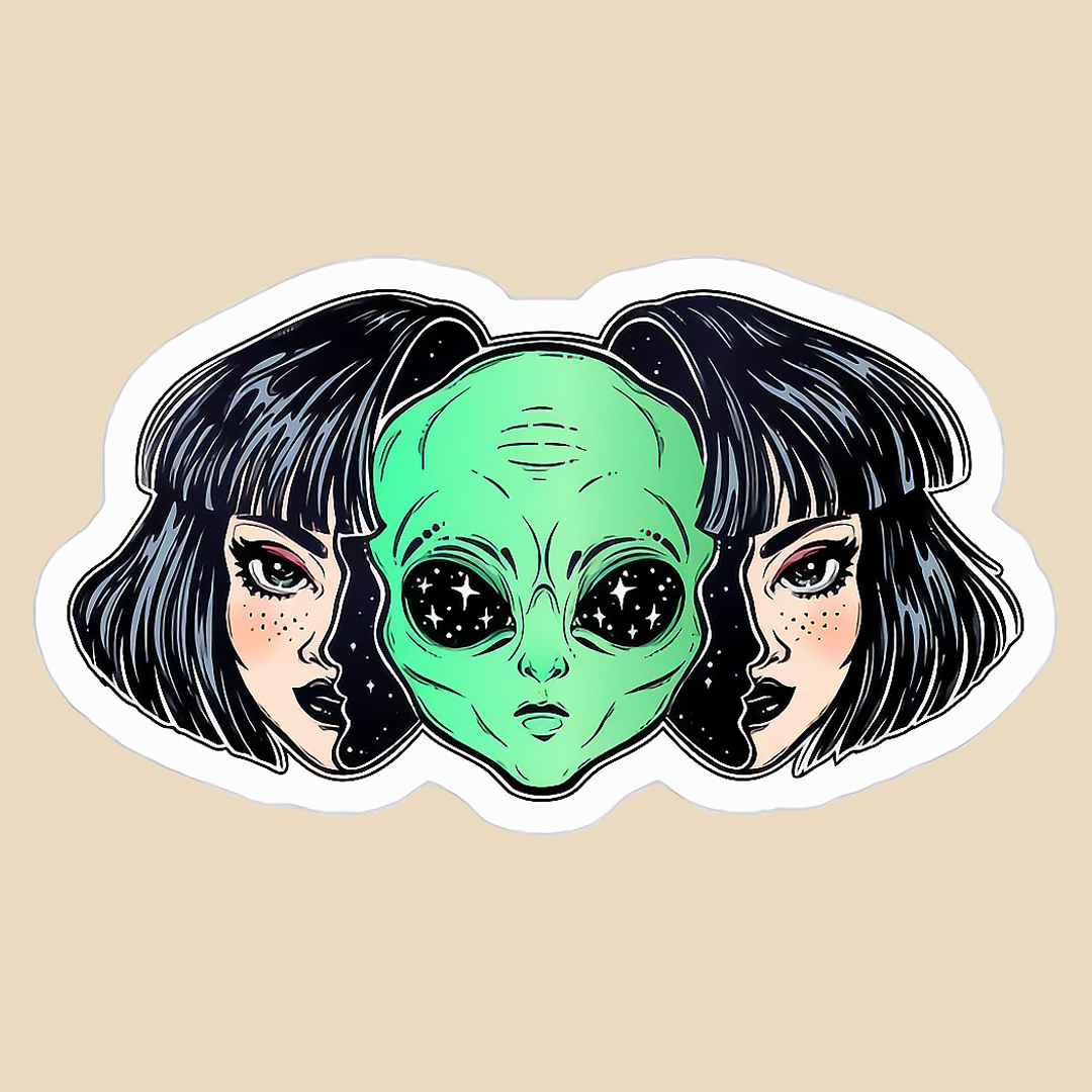 استیکر alien girl کد 2118
