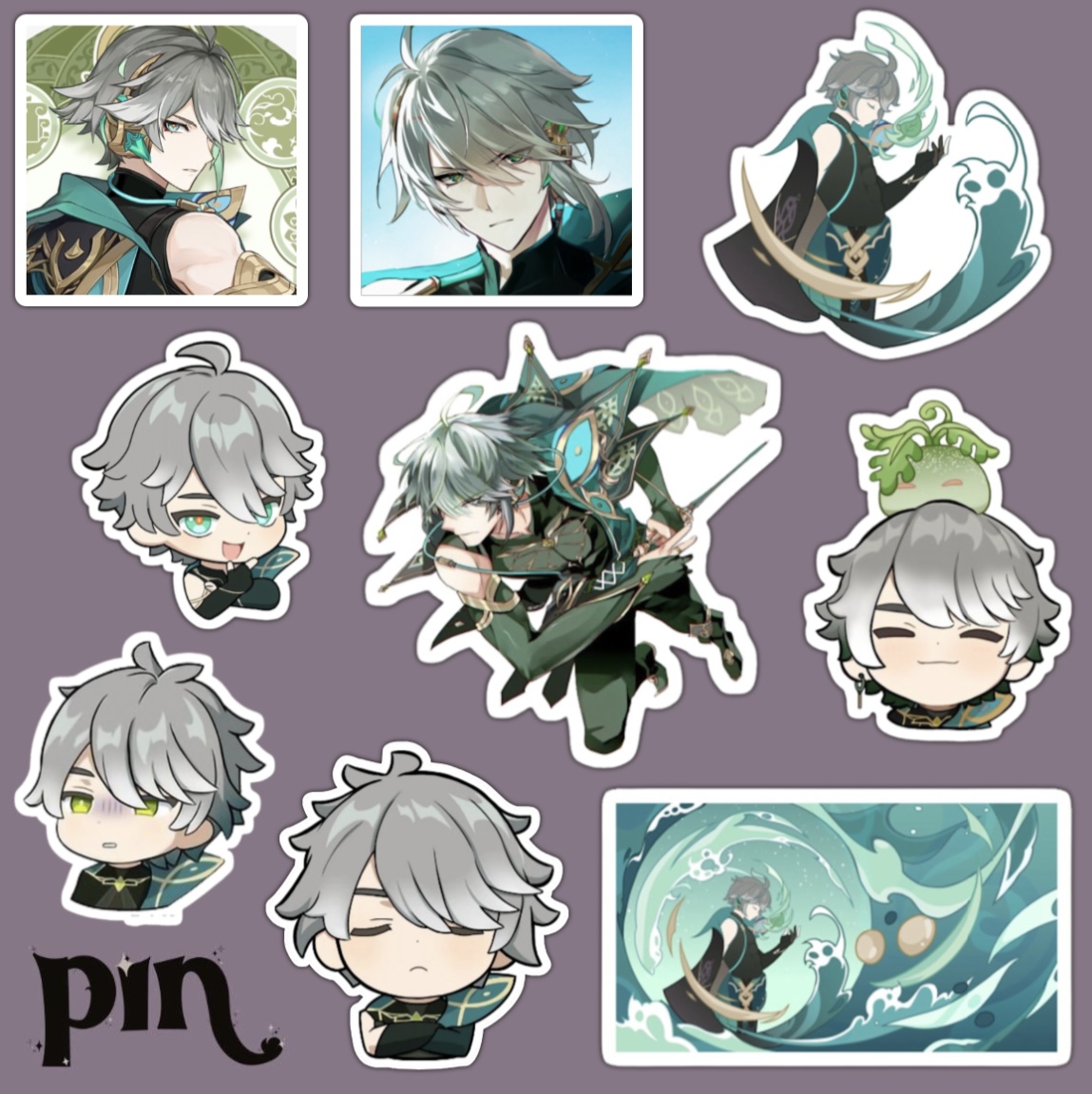 پک استیکر genshin impact