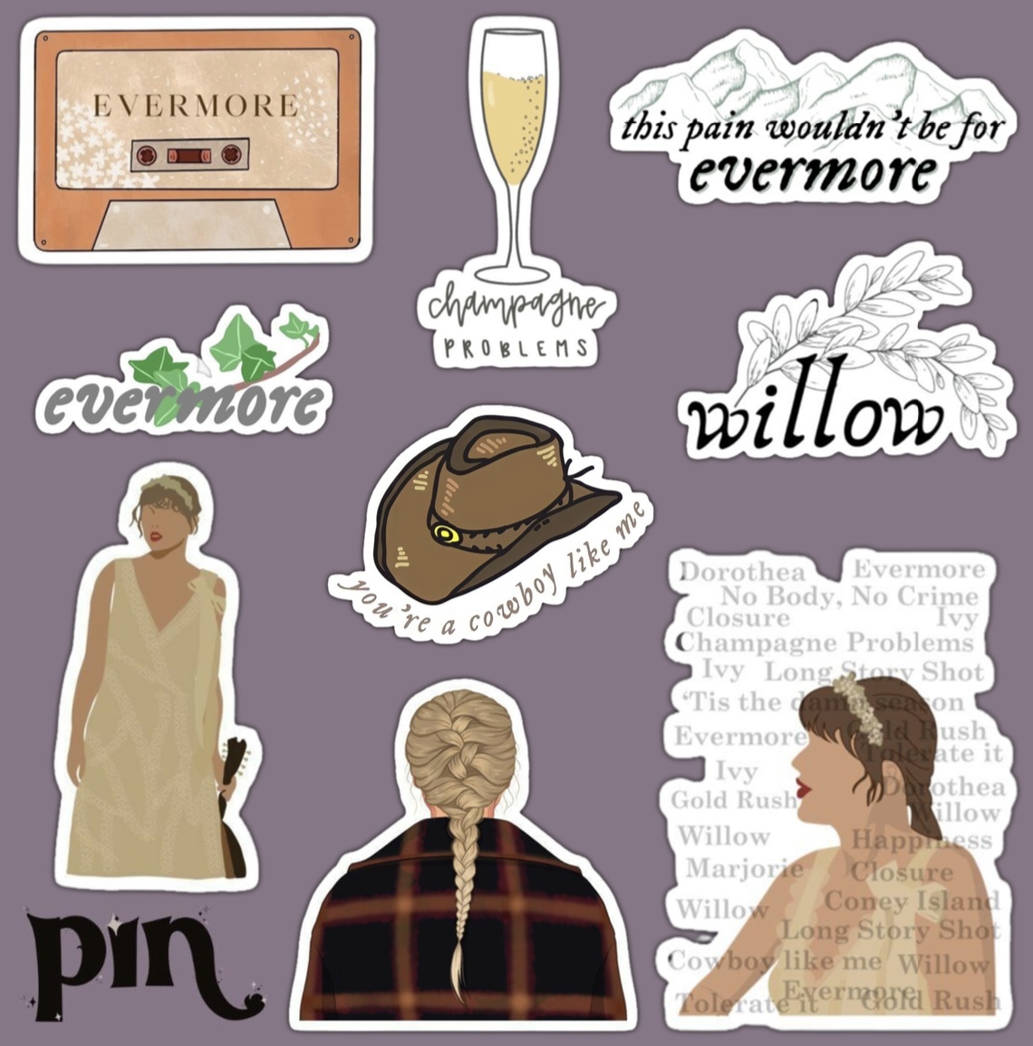 پک استیکر evermore