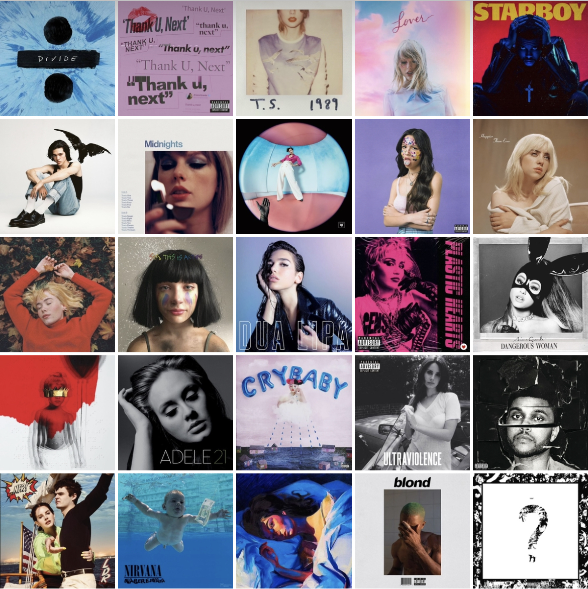 پک پوستر کاور آلبوم - ۲۵ عددی