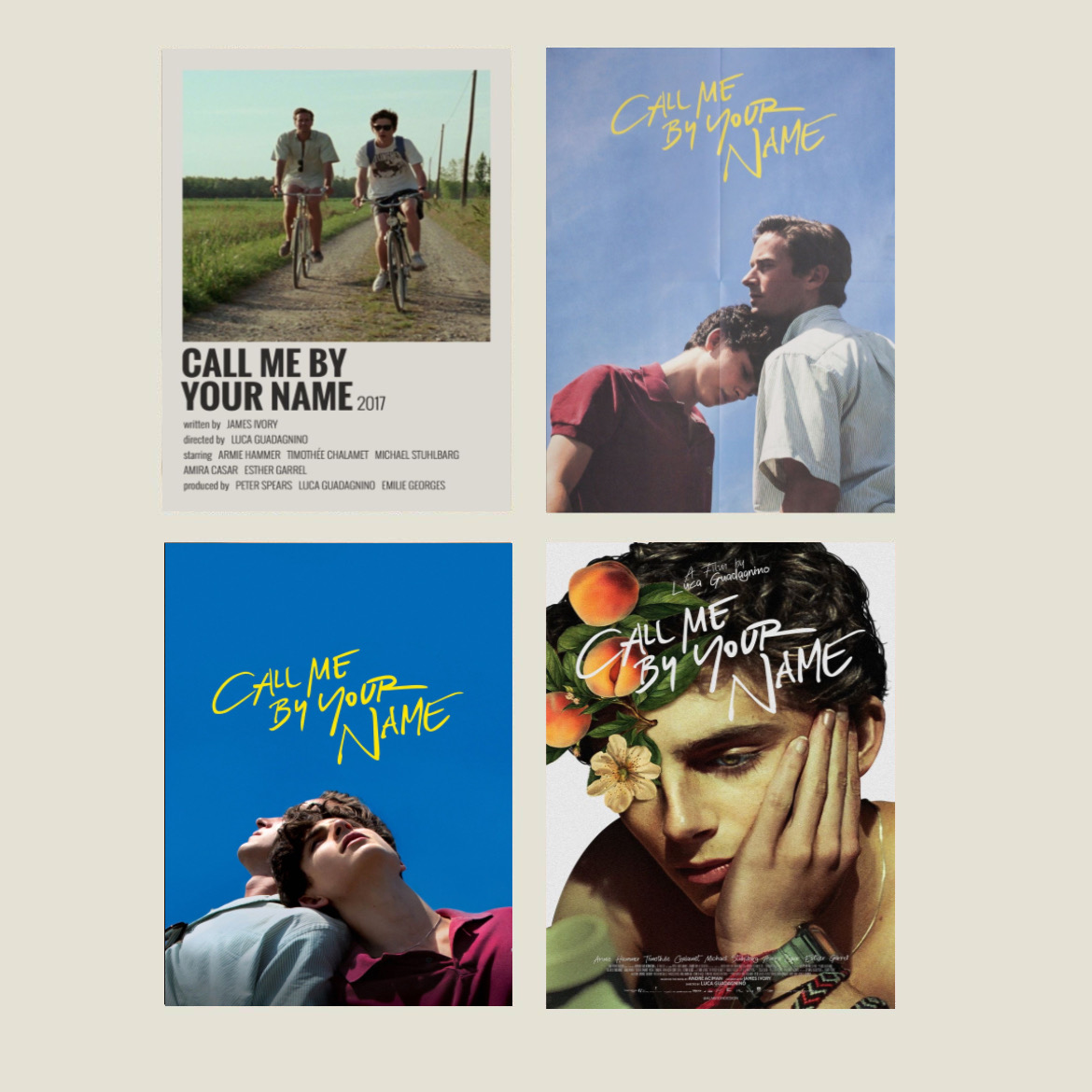 پک پوستر call me by your name