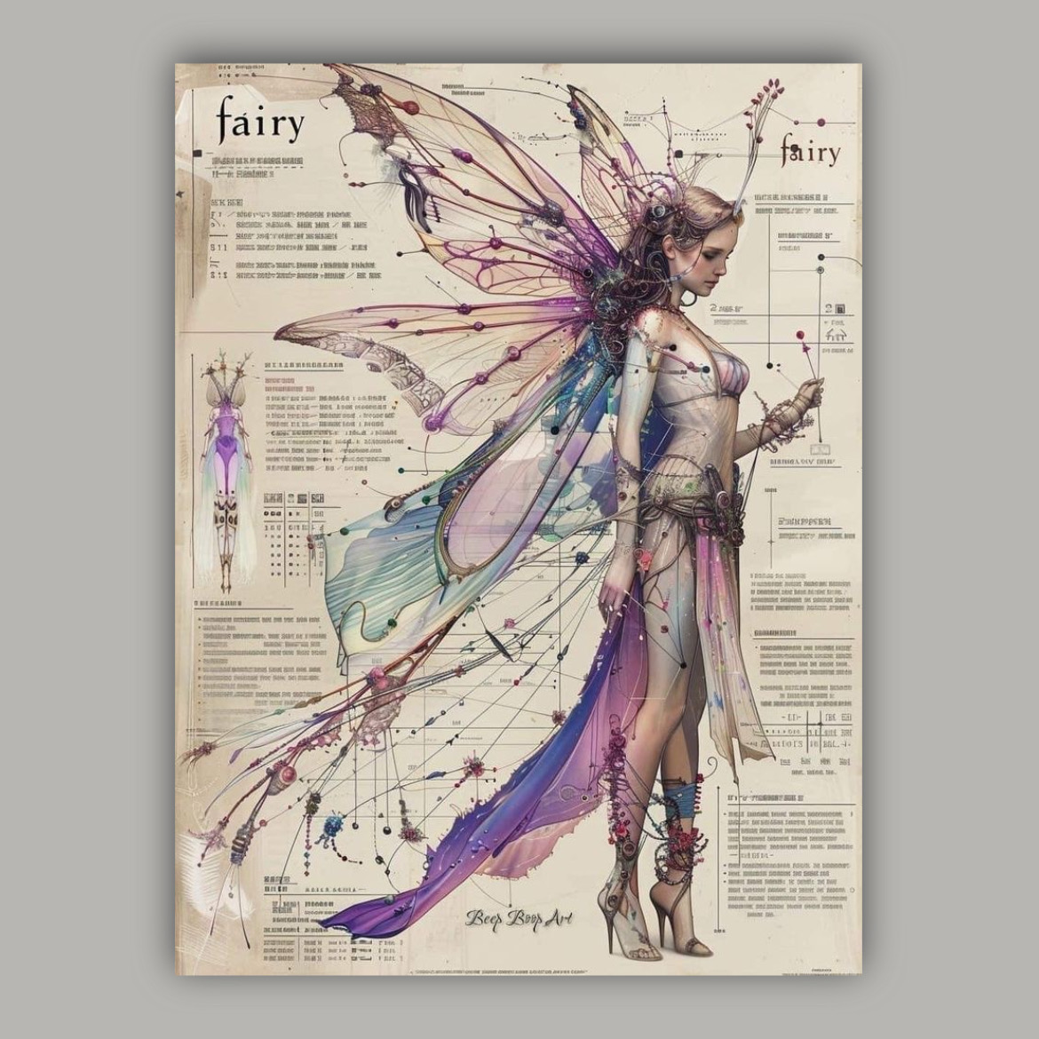 پوستر پری بنفش