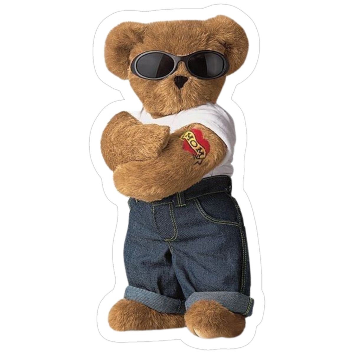 استیکر cool teddy bear
